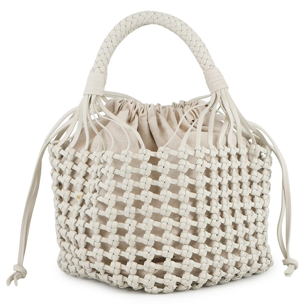 Bottega Veneta Tote Bag Cavallino White